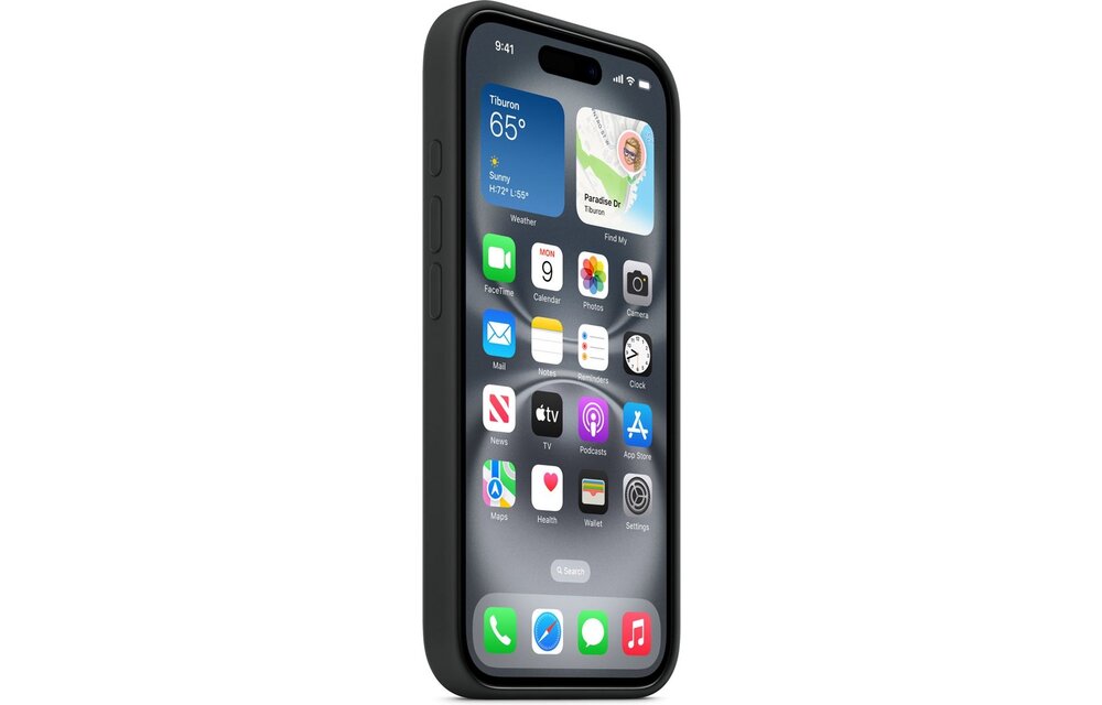 Apple MYY13ZM/A iPhone 16  Silicone Case - Black