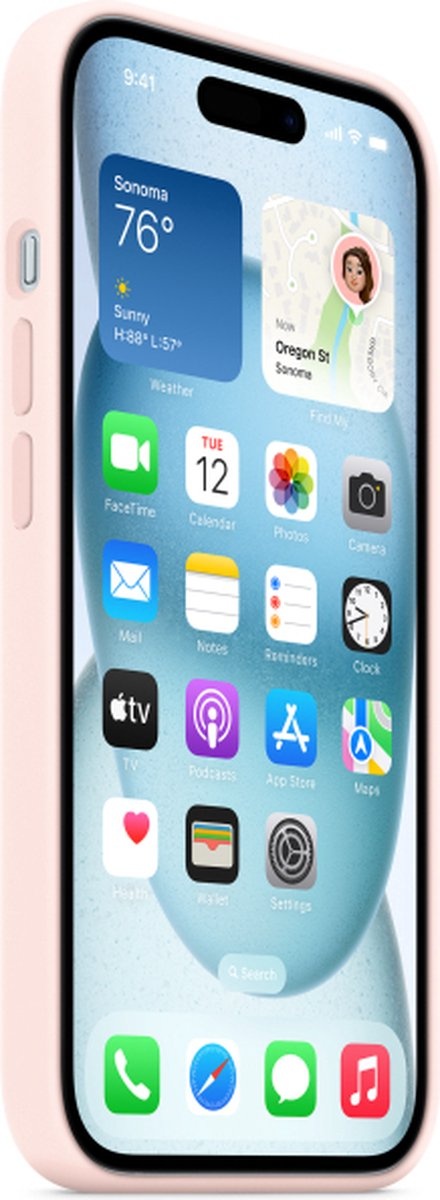 Apple MT143ZM/A iPhone 15 Plus Silicone Case w/ MagSafe - Pink