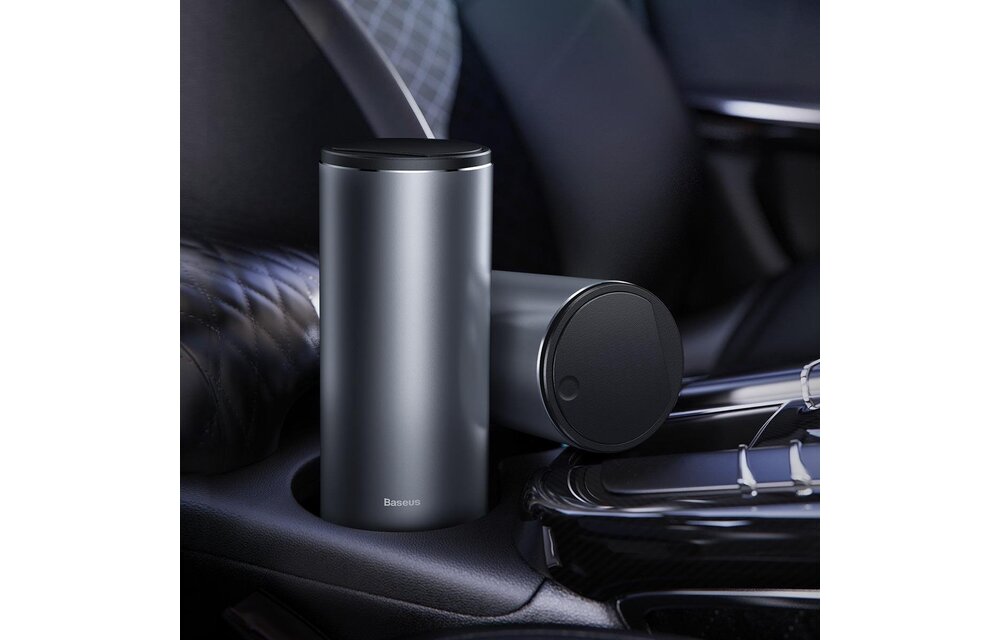 Baseus Premium Mini-Auto-Mülleimer-Getränkehalter – 0,5 Liter – Space Grau