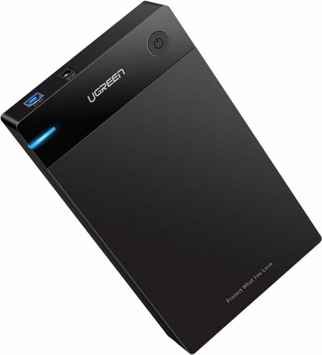UGREEN - Externes Festplattengehäuse für 2,5" SATA HDD/SSD - USB 3.0 - Schwarz