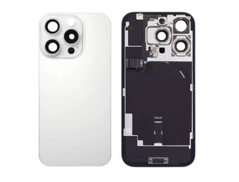 Pulled Achterkant met Wireless charging - Wit titanium voor iPhone 16 Pro