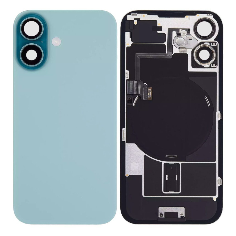 Pulled Backcover with Wireless charging - Teal for iPhone 16 Plus