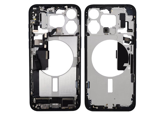 Pulled Mid frame Voll vormontiert - Blue Titanium fur iPhone 15 Pro Max