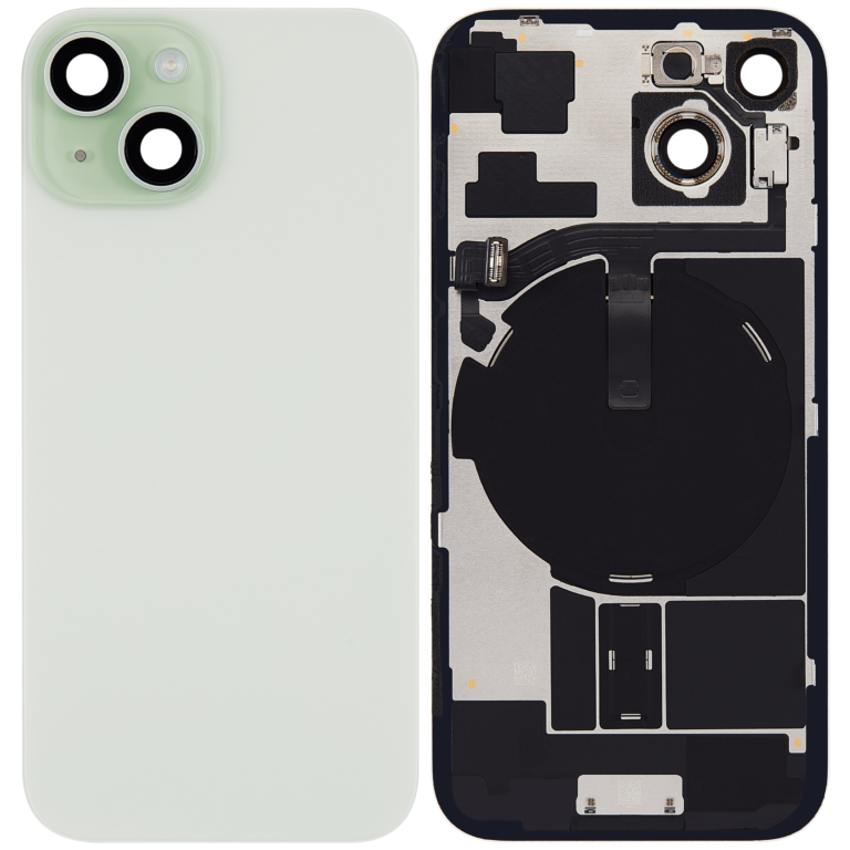Pulled Backcover with Wireless charging - Green for iPhone 15
