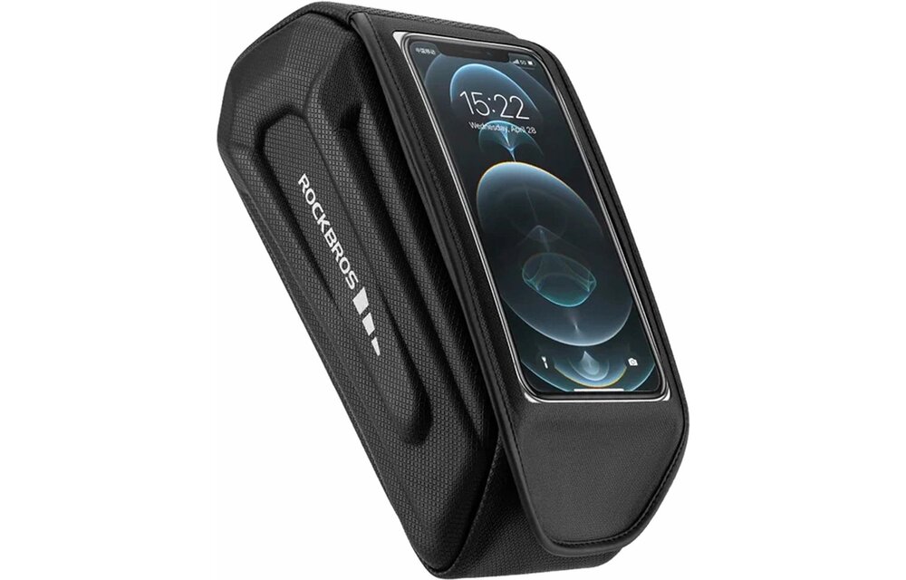 Rockbros – Bike Frame Bag – Waterproof – Phone Holder for Bike – Black