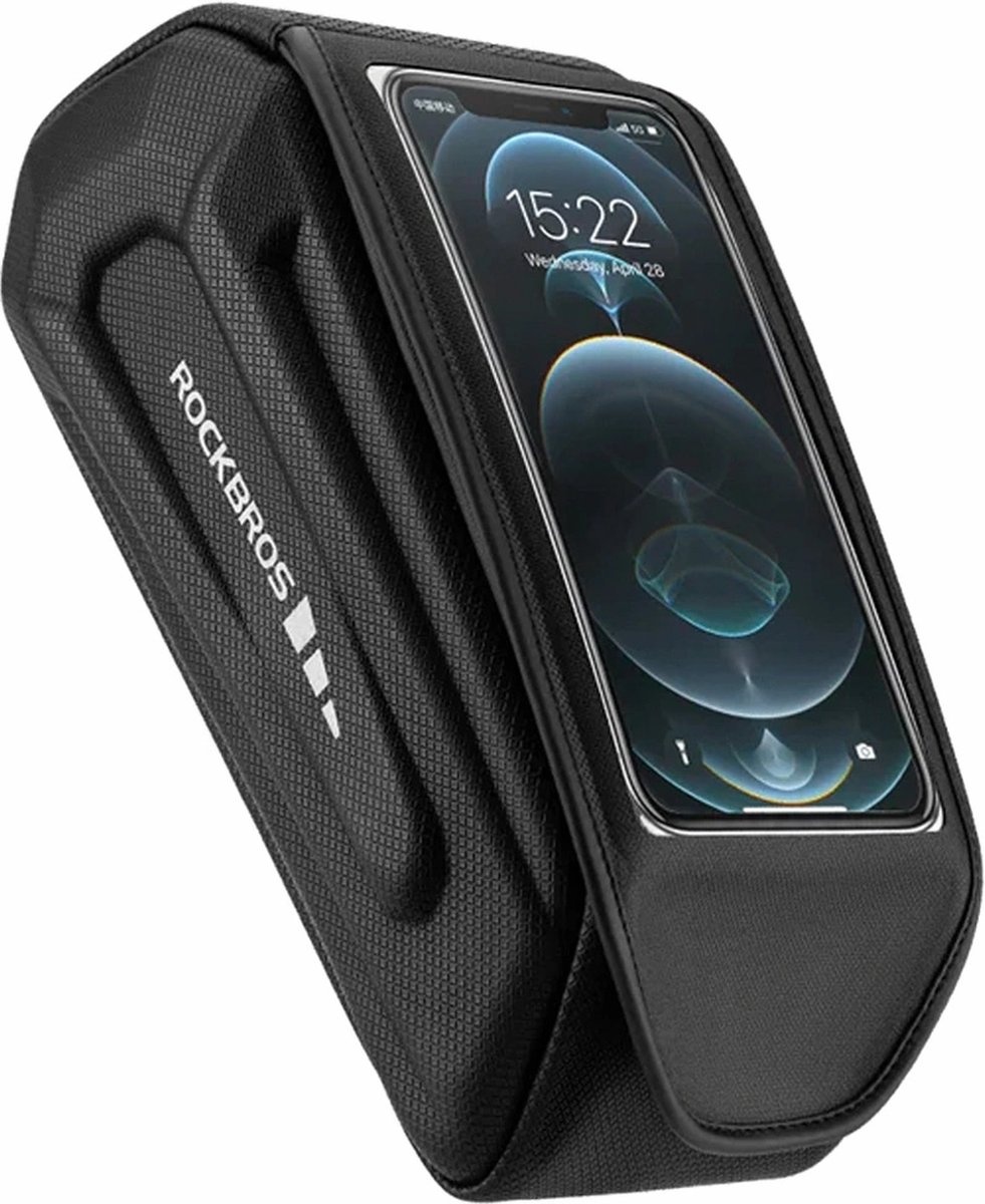 Rockbros - Frametas voor Fiets - Waterdicht - Telefoonhouder Fiets - Zwart