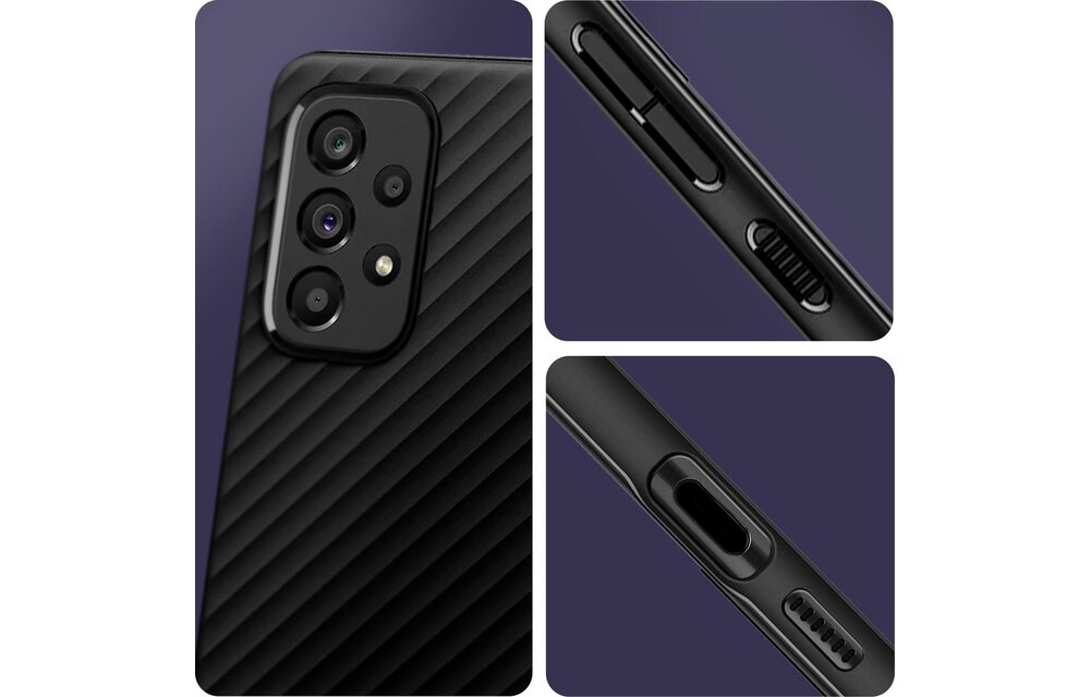 Spigen Core Armor Samsung Galaxy A53 Hoesje Back Cover Zwart