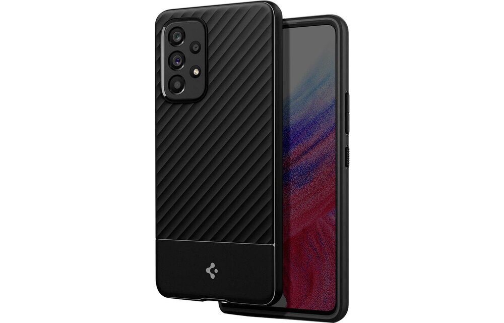 Spigen Core Armor Hülle für Samsung Galaxy A53 Rückseite Schwarz