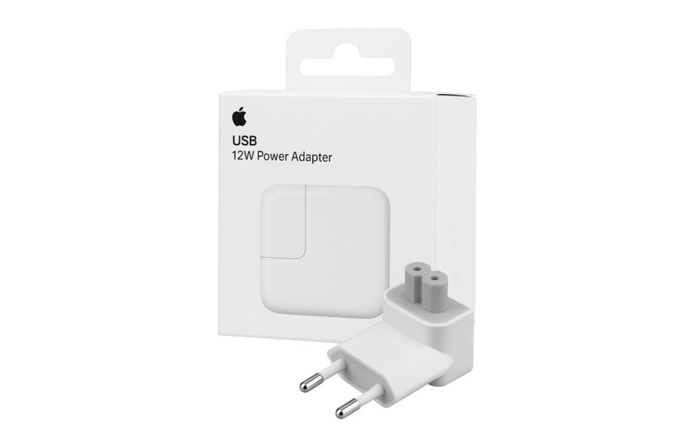 Apple 12W USB Oplader – UK Plug + EU 2-Pin Adapter (MGN03ZE/A)
