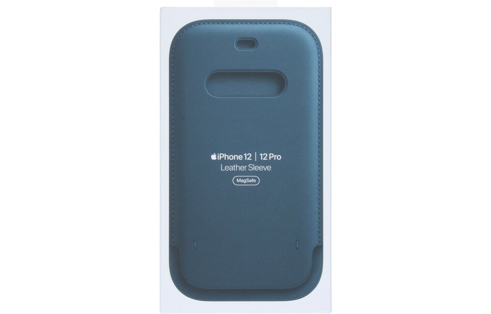 Apple MHYD3ZM/A iPhone 12/12 Pro Leather Case - Baltic Blue
