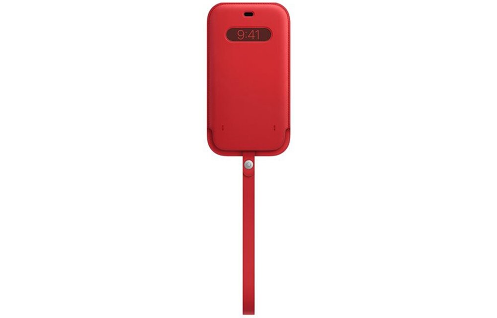 Apple MHYJ3ZM/A iPhone 12 Pro Max Leather Case - Rood