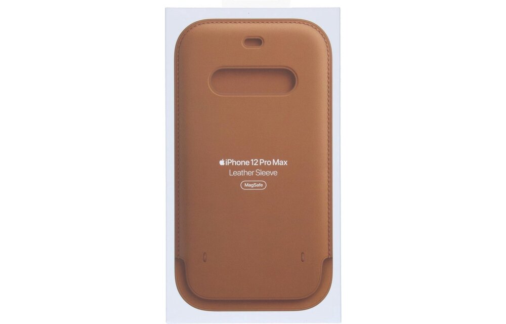 Apple MHYG3ZM/A iPhone 12 Pro Max Leather Case - Bruin
