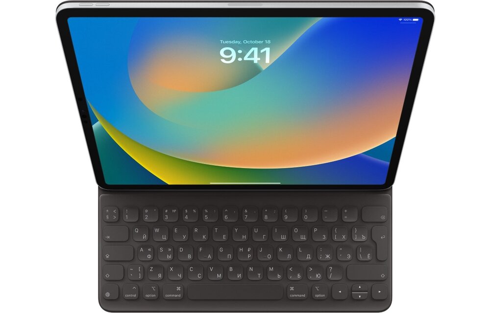Apple - Smart Keyboard MNKT2RS/A - iPad Pro 12.9 - QWERTY - Engels/Russsich - Charcoal Gray