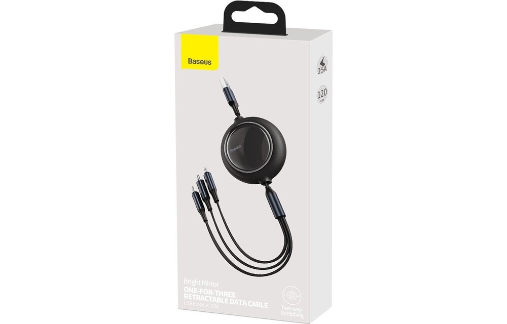 Baseus Cafule USB-A-auf-Apple-Lightning-Kabel 1,5 A – Schwarz/Grau 2 Meter - Copy - Copy - Copy - Copy - Copy
