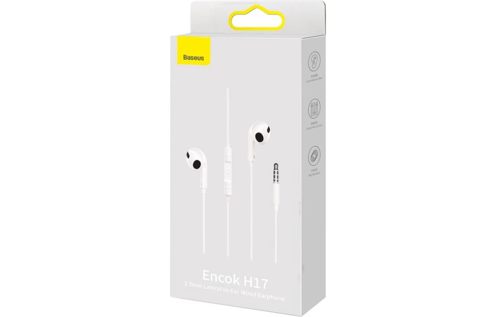 Baseus Encok H17 Audio Jack oordopjes - bedraad