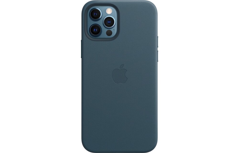 Apple - Leren hoesje - MagSafe - iPhone 12 (Pro) - Baltisch blauw