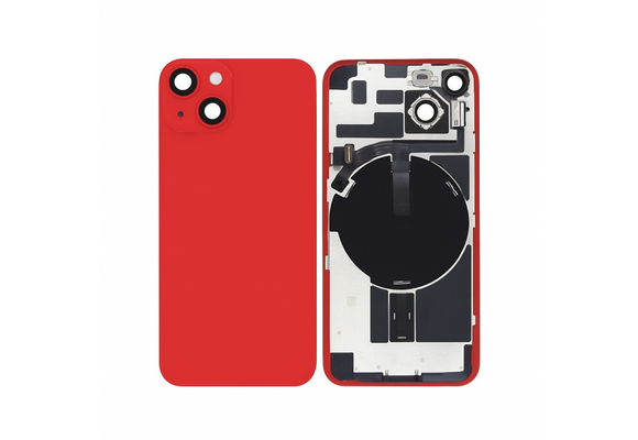 Pulled Backcover with Wireless charging - Red for iPhone 14