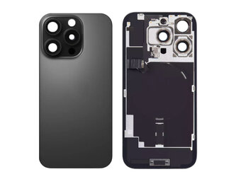 Pulled Mid frame komplet - Titan Schwarz fur iPhone 16 Pro