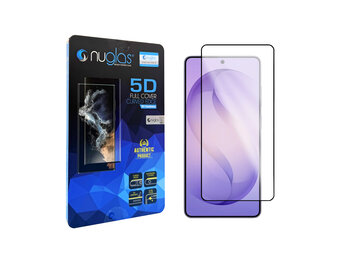 NuGlas screenprotector (5D full cover) geschikt voor Samsung Galaxy S25 Ultra