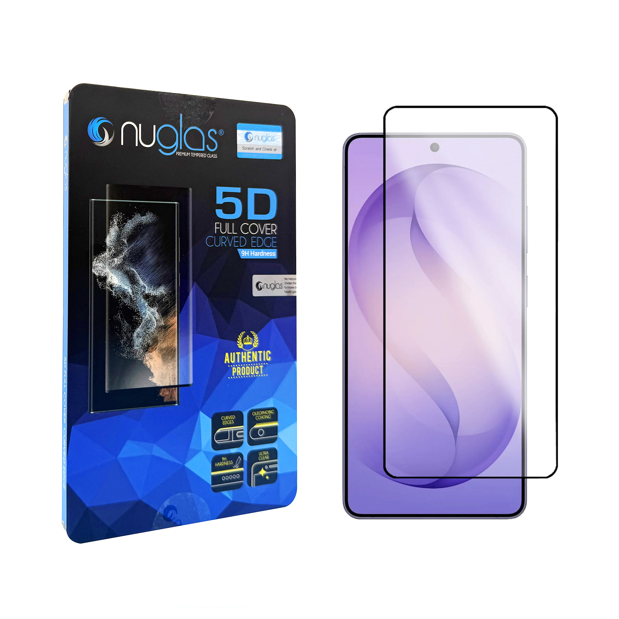NuGlas Displayschutz (5D full cover) passend fur Samsung Galaxy NuGlas screenprotector (5D full cover) geschikt voor Samsung Galaxy S26 Plus