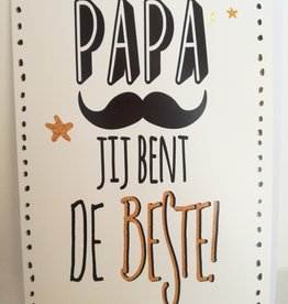 Tea and Herbs Wenskaart "Papa jij bent de beste "