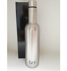 Izy bottle "zilver tafelfles" 750 ml.