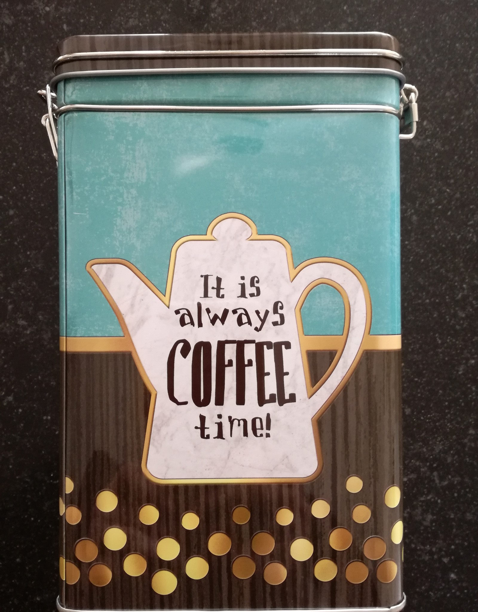 Tea and Herbs Koffieblik "Always coffee" 500 gr.