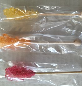 Tea and Herbs Rocksugar sticks strawberry/lemon/orange(5st.) of gemengd 6st.