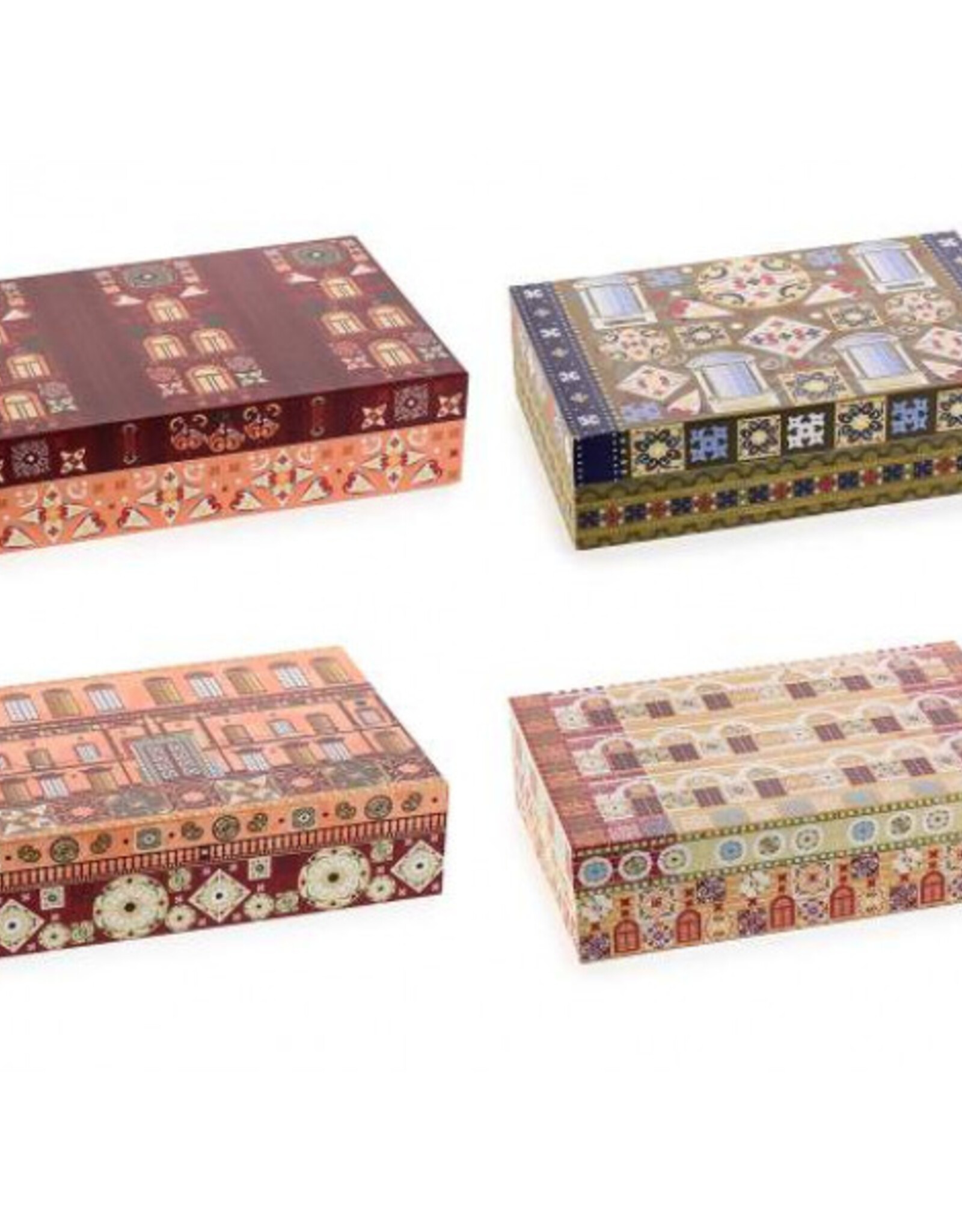 tea and herbs Houten theekistjes met 6 vakken. Nu €10 ipv. €13.90( 4 soorten) Made in Italy.