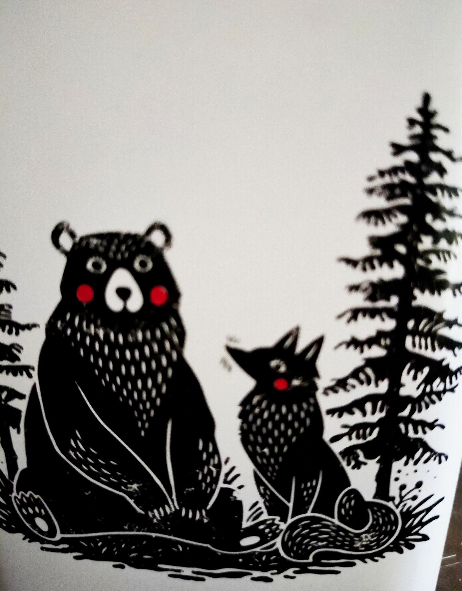 tea and herbs Theemok " Beer en vosje" met zift en deksel