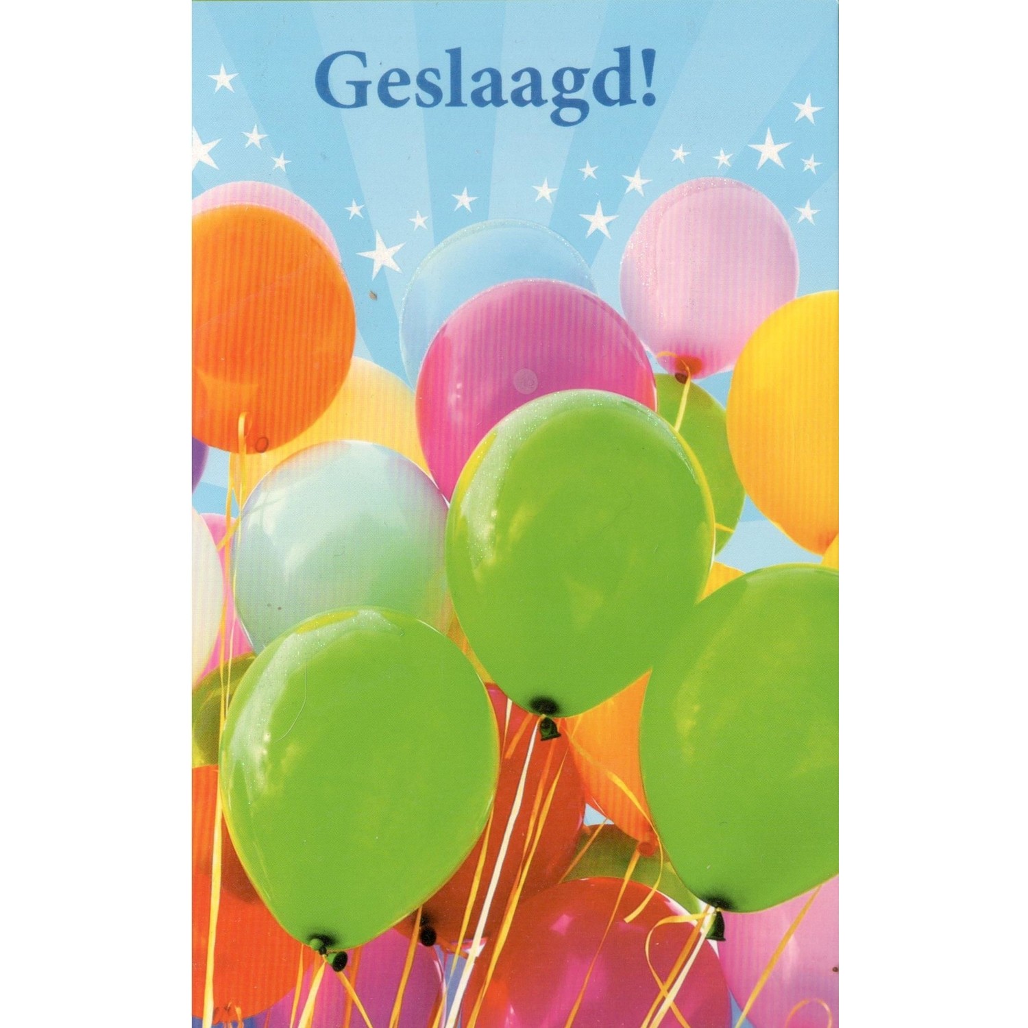Oriënteren Nieuwjaar Ironisch Geslaagd kaart Ballonnen - Goedkope-Ansichtkaarten.nl
