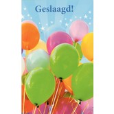 Geslaagd kaart Ballonnen