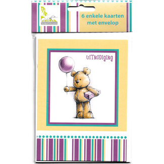 The Original Poster Company Uitnodiging Kinderfeestje - Beertje