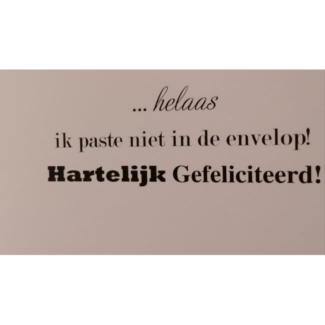Grappige verjaardagskaart – Eigenlijk wilde ik je verrassen