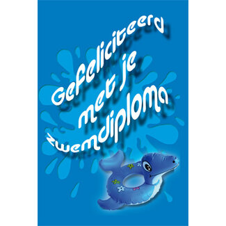 MGP Cards Gefeliciteerd Zwemdiploma