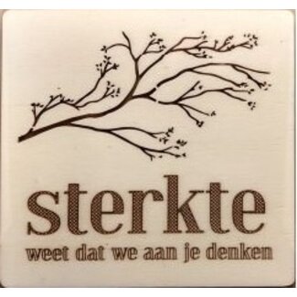 Woodart Sterkte - Houten kaart!
