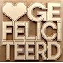 Houten Felicitatiekaart