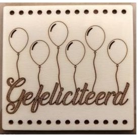 Wooden Greeting Card