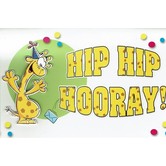 Verjaardagskaart voor kinderen met vrolijke giraf – Hip Hip Hooray