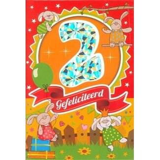 MGP Cards 02 jaar - konijntjes