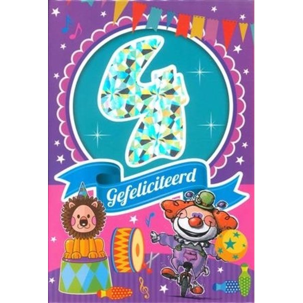 MGP Cards 4 jaar - Clown