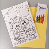 Karte mit Buntstiften