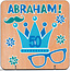 Paperclip Houten Felicitatiekaart - Abraham