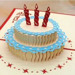 Birthday cake with candles