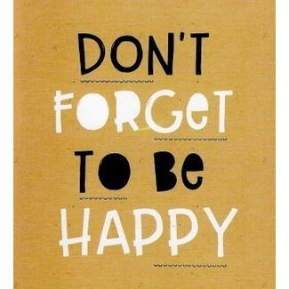 Don't forget