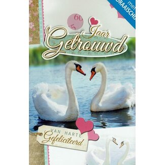 Jubileumkaart met draaischijf