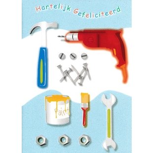 Congratulation card - Tools