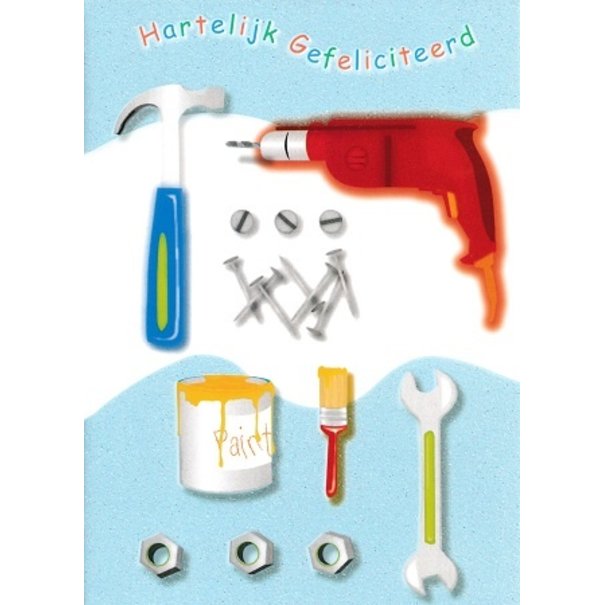 Congratulation card - Tools