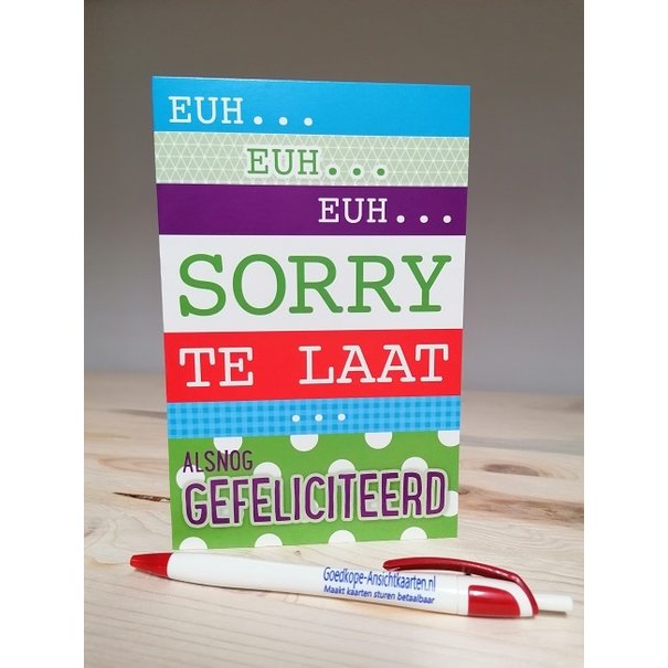 Entschuldigung, zu spät