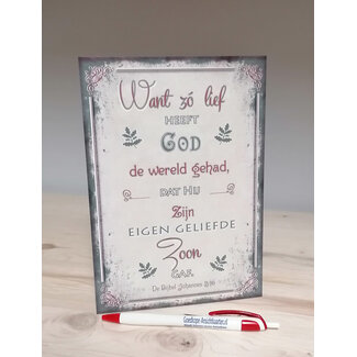 Good Seed Cards Alzo Lief heeft God (15x21cm)